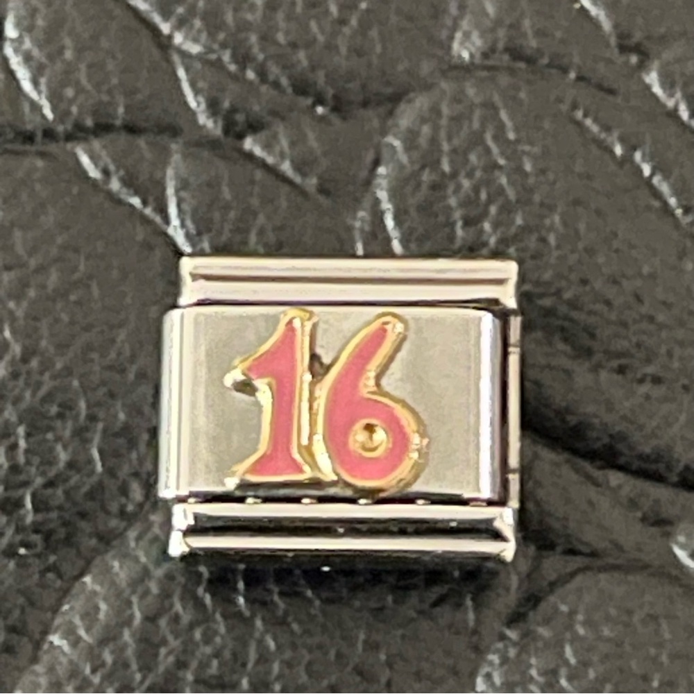 NWOT Zoppini Italian made enameled sweet 16 link